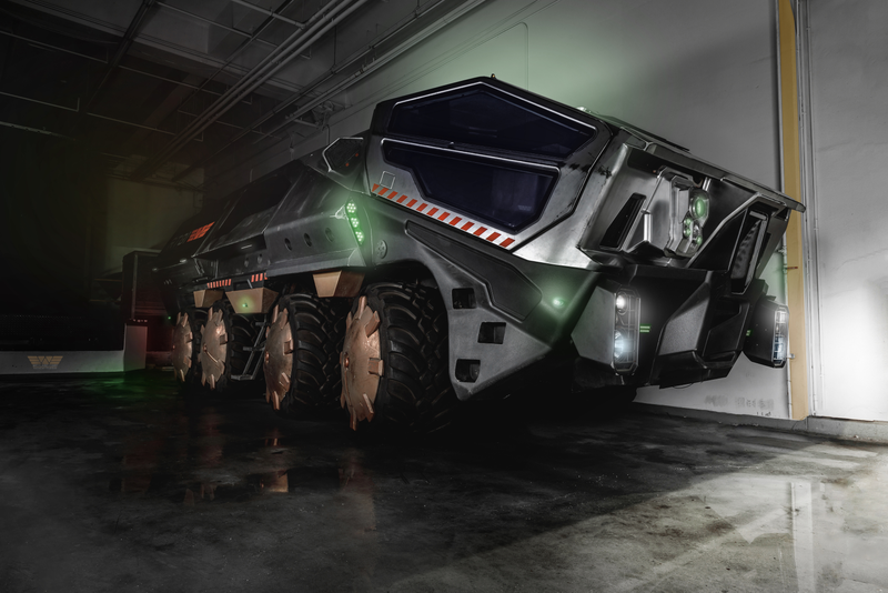 Weyland RT01 Transport, driven in Prometheus (2012) Designer: David Levy and Ben Procter